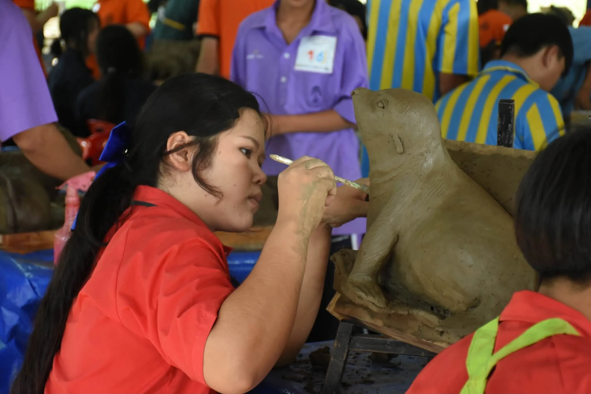 เข้าร่วมการแข่งขันปั้นรูปสัตว์นูนสูง ตามโครงการ “สัตว์ป่า...คืนดวงตาให้น้อง” ปีที่ 7